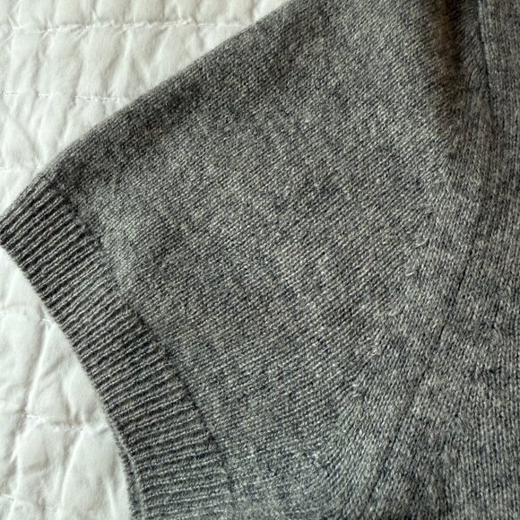 NWOT - QUINCE MONGOLIAN CASHMERE T - HEATHER GRAY - Picture 6 of 6